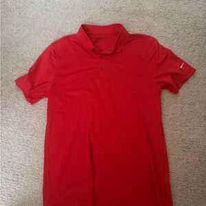 Nike Men's Vibrant Red Polo Shirt